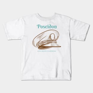 Ship Captain Poseidon Kids T-Shirt